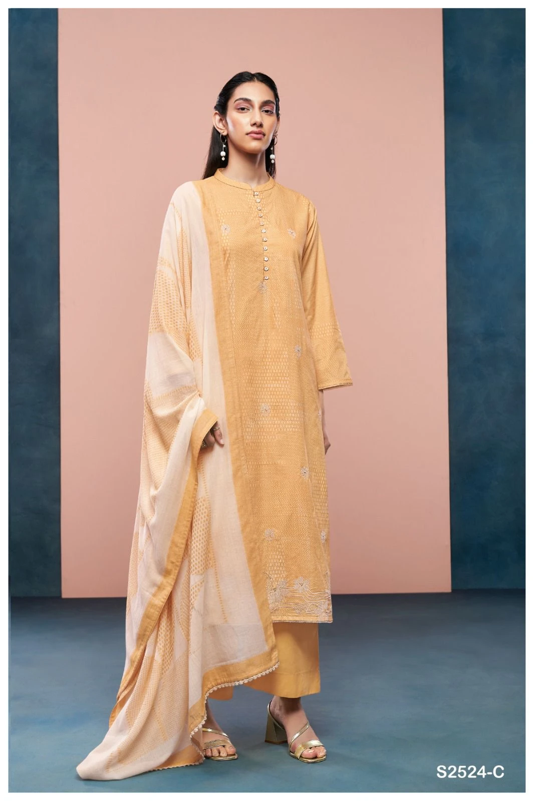 Ganga Dallyn 2524 Premium Cotton Printed Wholesale Fancy Salwar Suit Catalog — Wholesale Salwar Suits, Ganga wholesale from Surat - Gallery Image 4